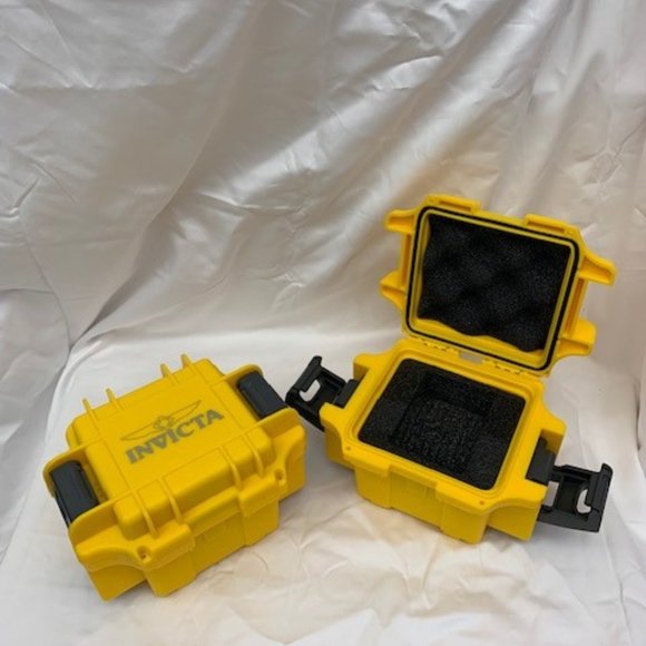 Two (2) Invicta Yellow Dive Cases - Picture 1 of 4